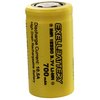 Exell Battery 3.7V 18350 700mAh Rechargeable Solar Light FLAT TOP Battery EBLI-18350HP7_SOLAR